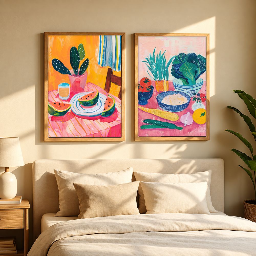 Set de 2 cuadros decorativos que combinan