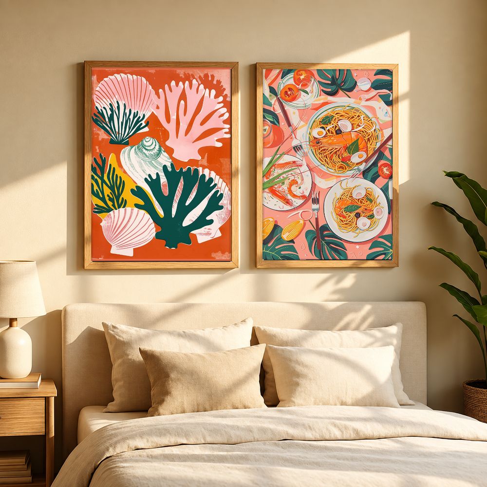 Set de 2 cuadros decorativos que combinan