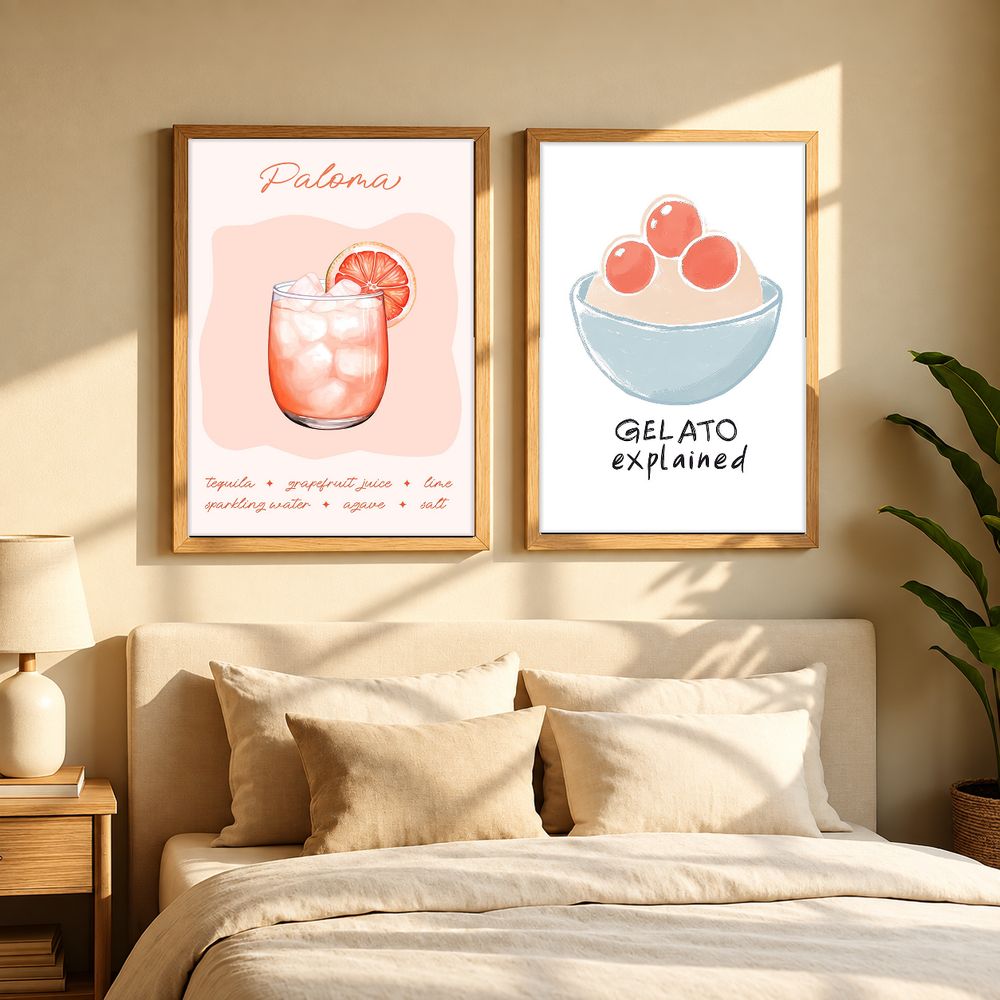 Set de 2 cuadros decorativos que combinan