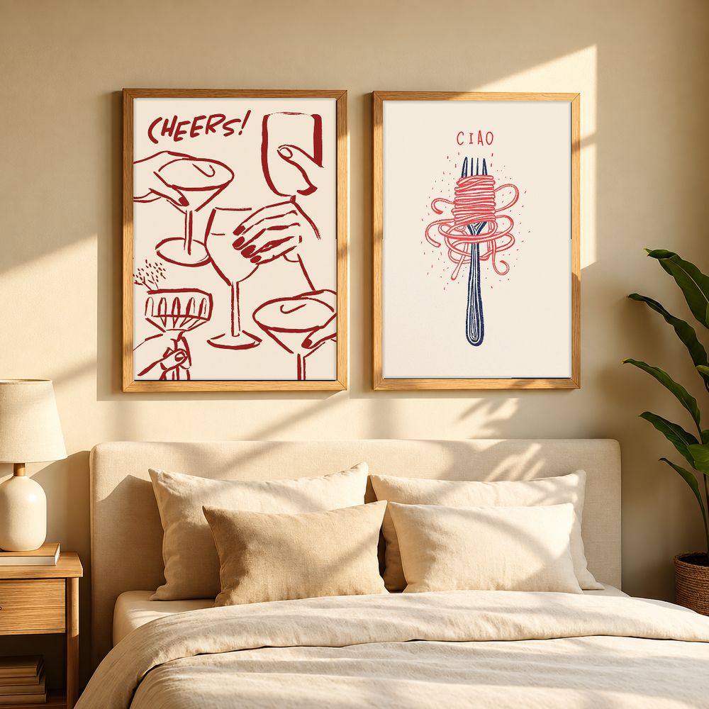 Set de 2 cuadros decorativos que combinan