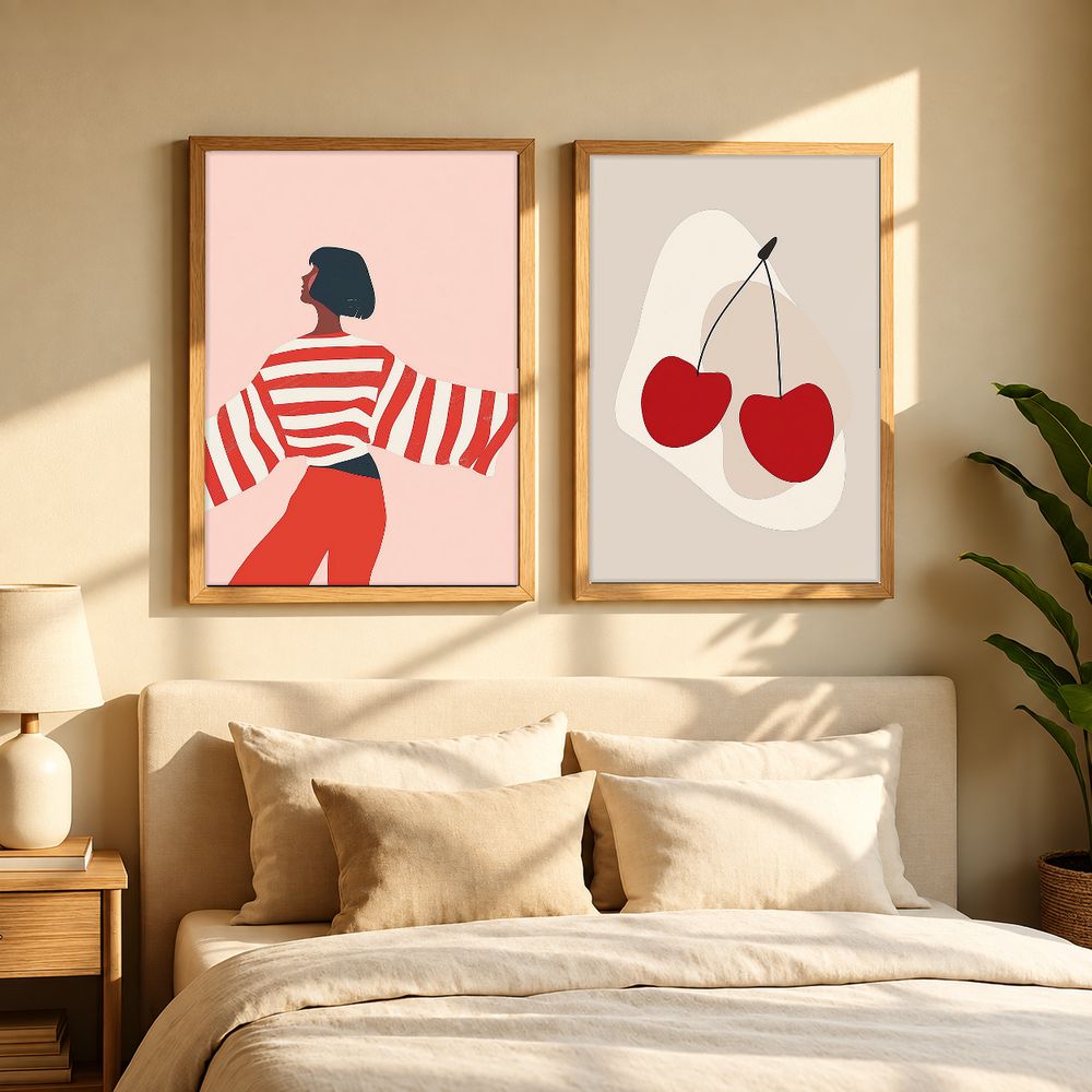 Set de 2 cuadros decorativos que combinan