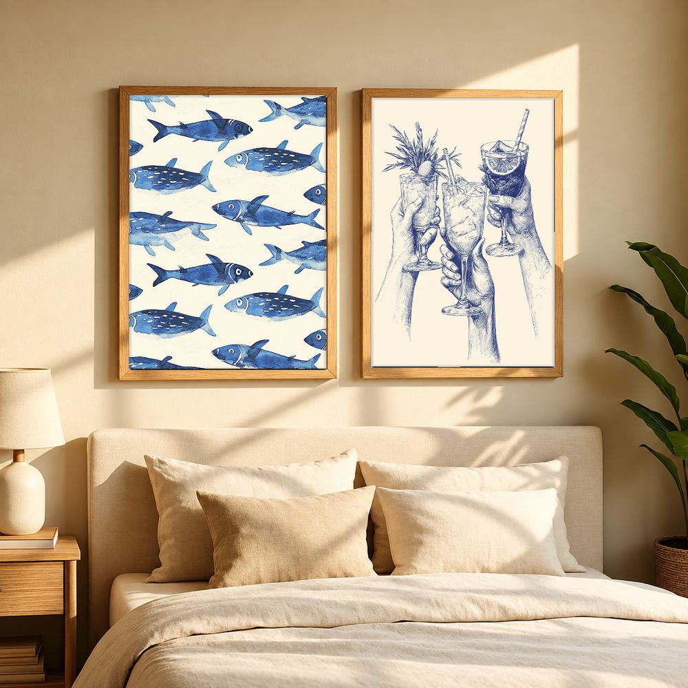 Set de 2 cuadros decorativos que combinan