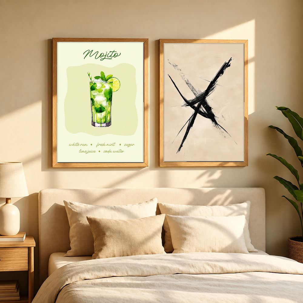 Set de 2 cuadros decorativos que combinan