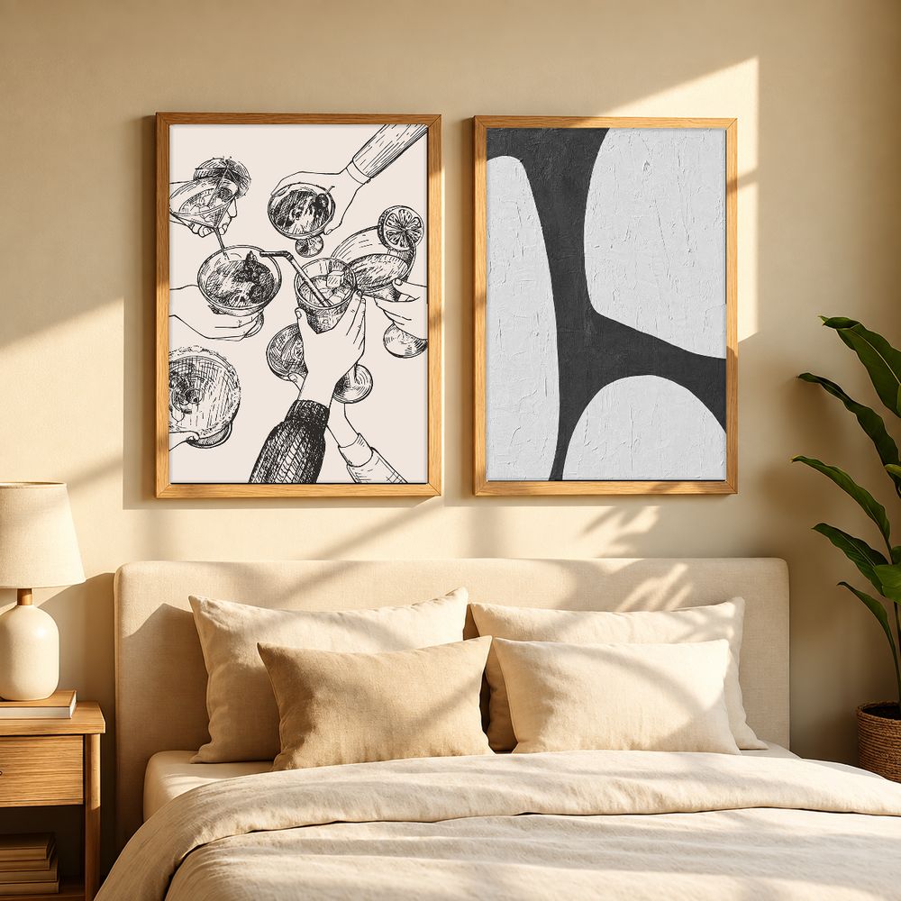 Set de 2 cuadros decorativos que combinan