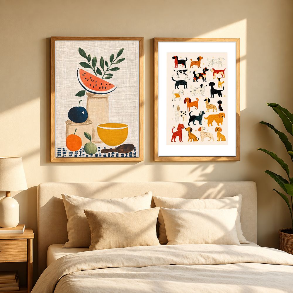 Set de 2 cuadros decorativos que combinan