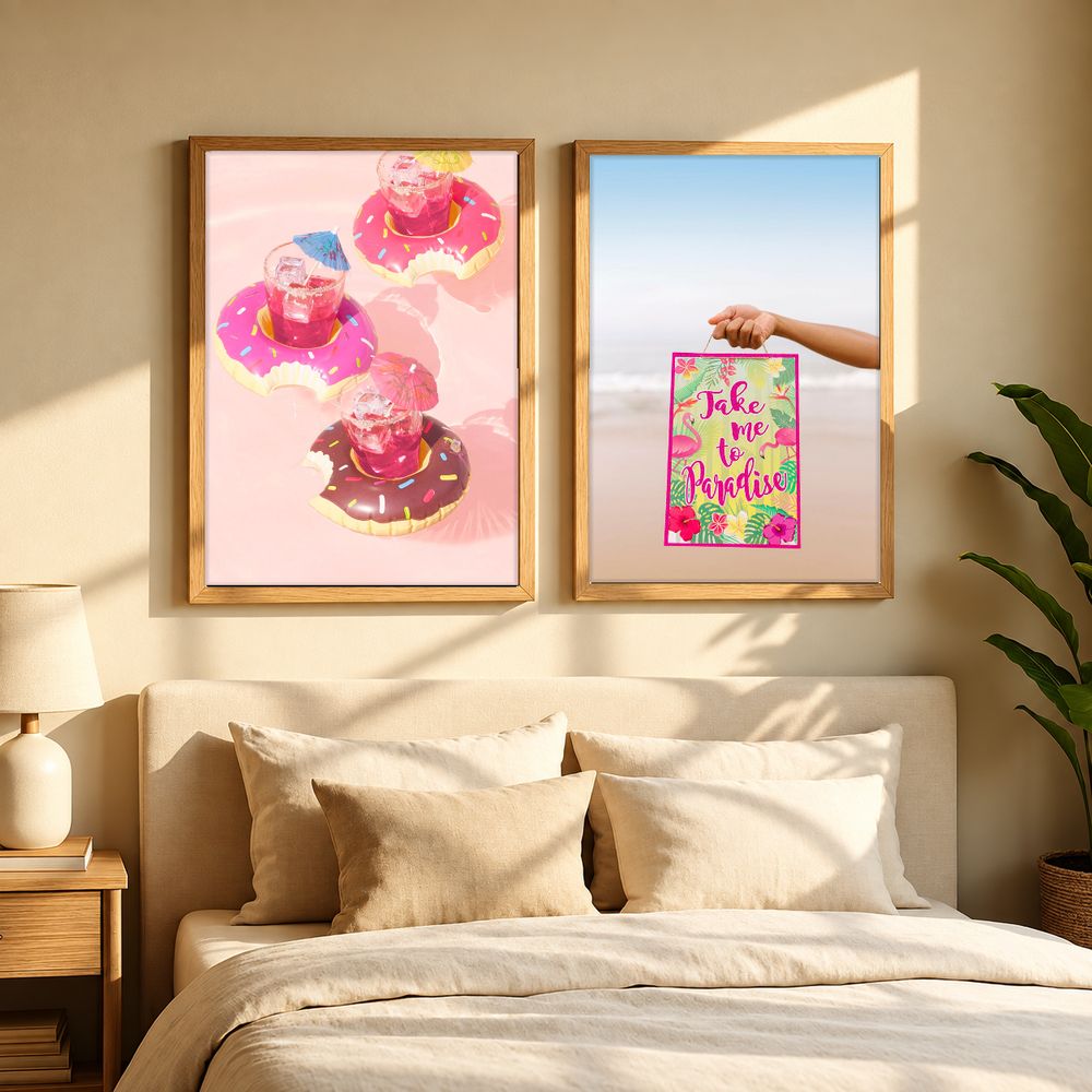 Set de 2 cuadros decorativos que combinan