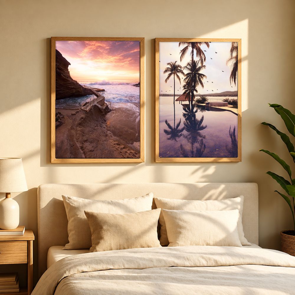 Set de 2 cuadros decorativos que combinan