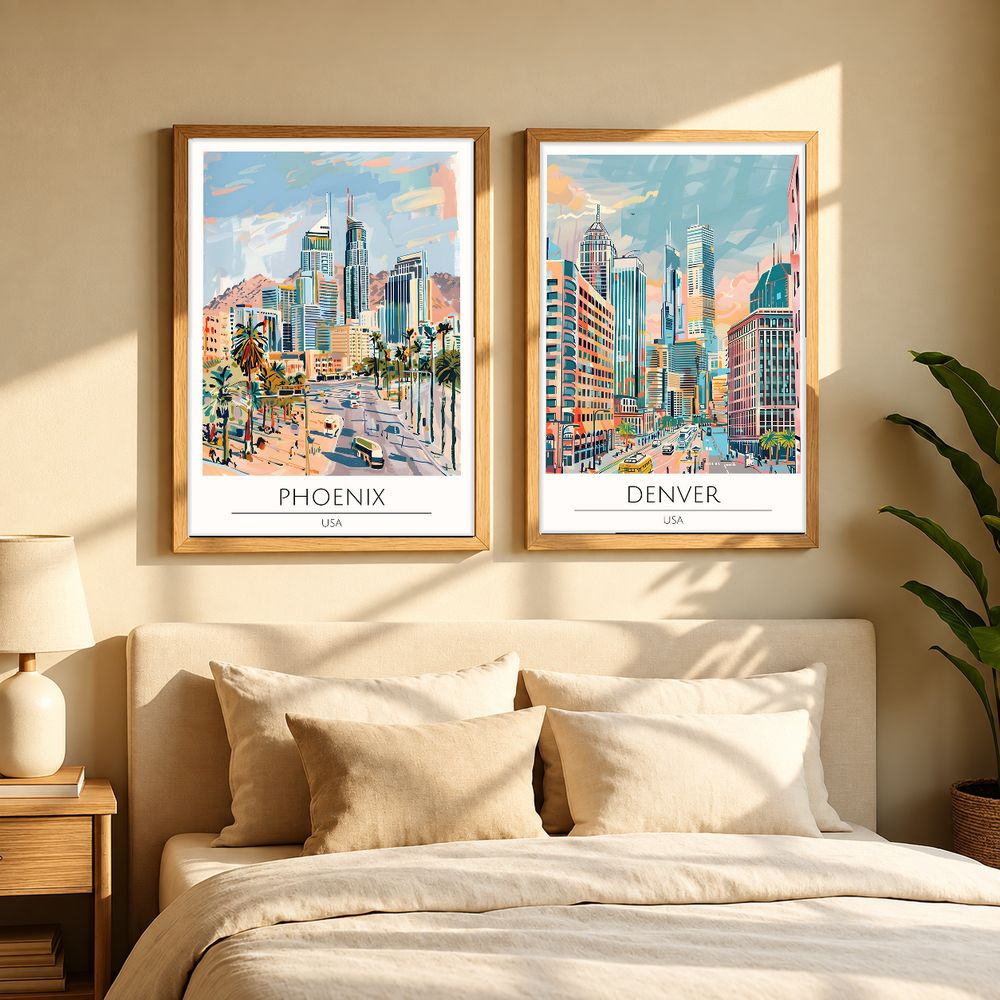 Set de cuadros decorativos que combinan