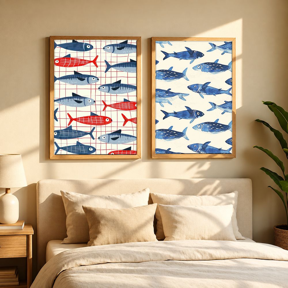 Set de cuadros decorativos que combinan