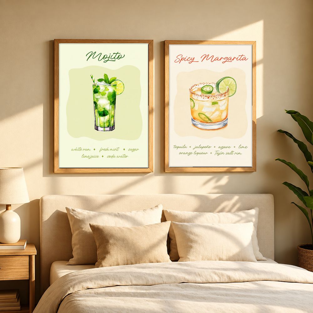 Set de cuadros decorativos que combinan