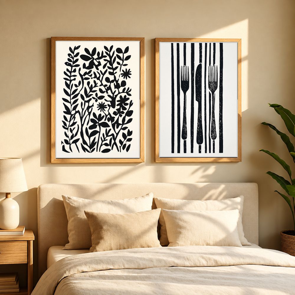 Set de cuadros decorativos que combinan
