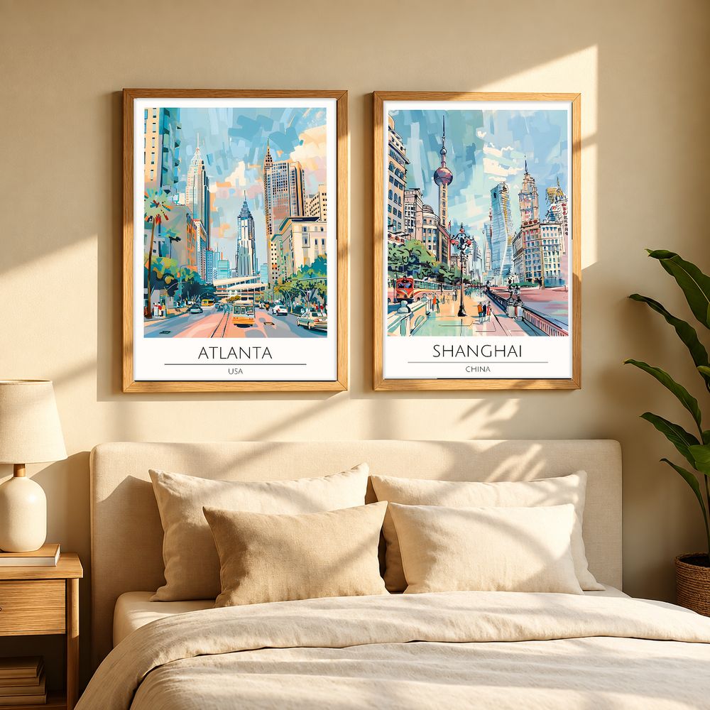 Set de cuadros decorativos que combinan