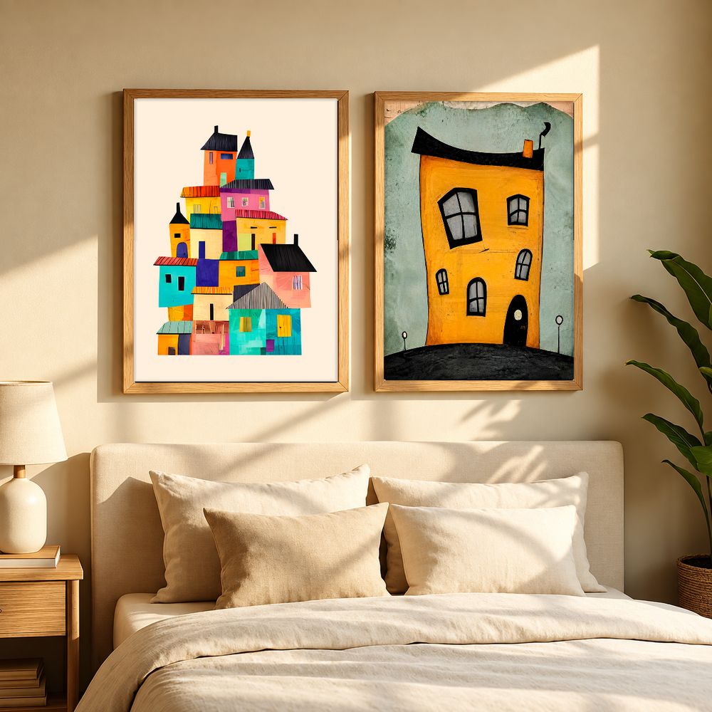 Set de cuadros decorativos que combinan