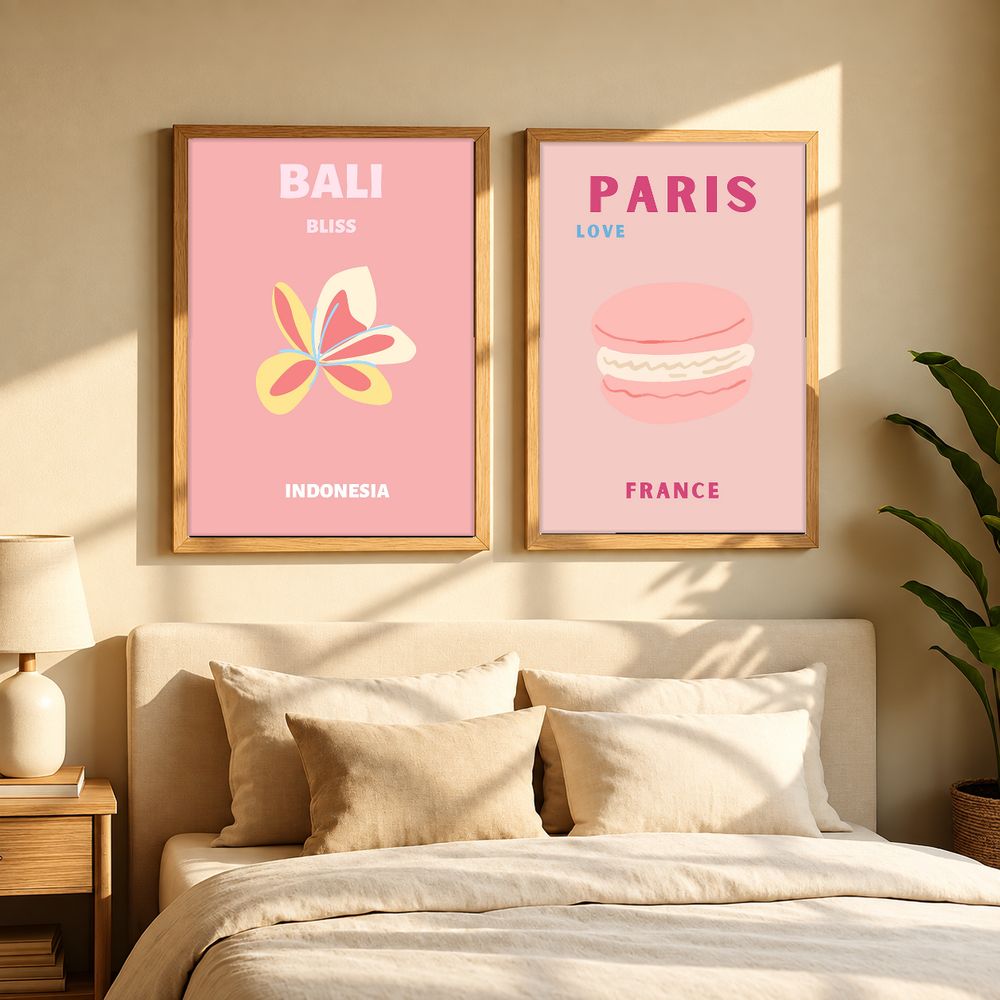 Set de cuadros decorativos que combinan