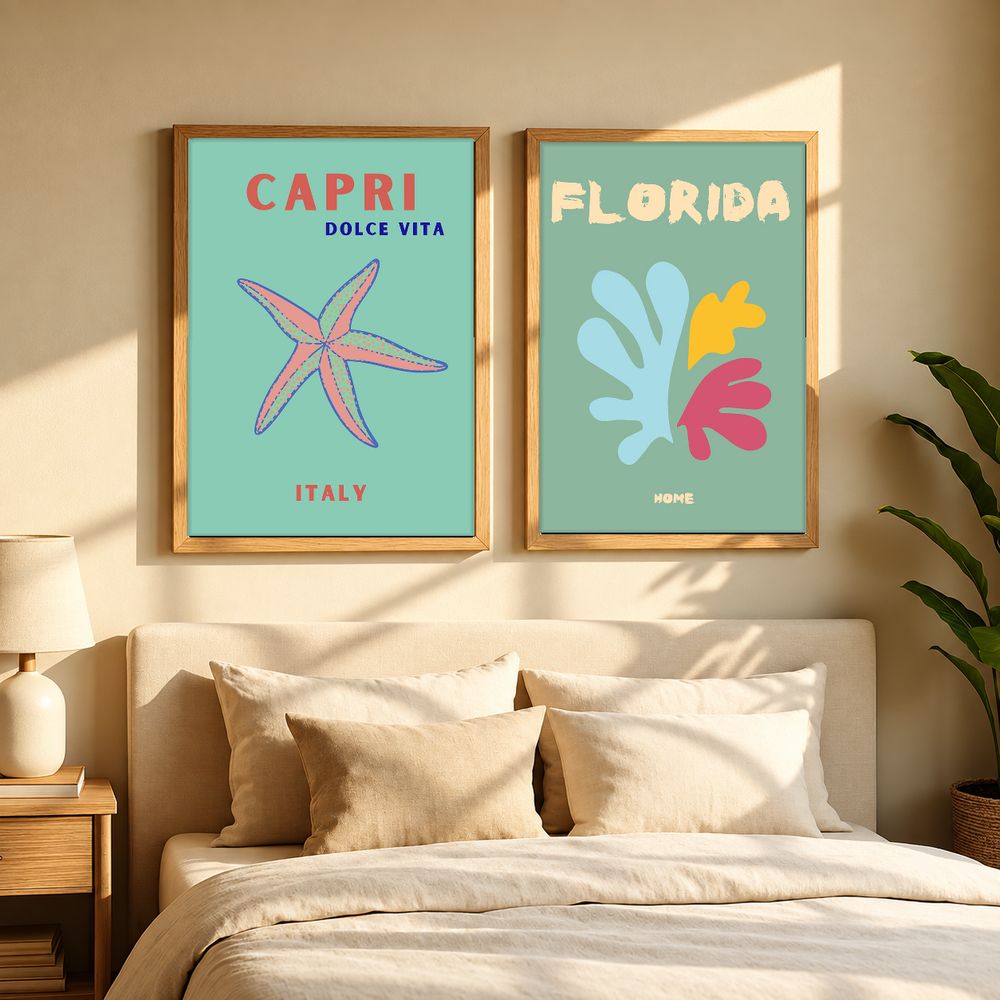 Set de cuadros decorativos que combinan