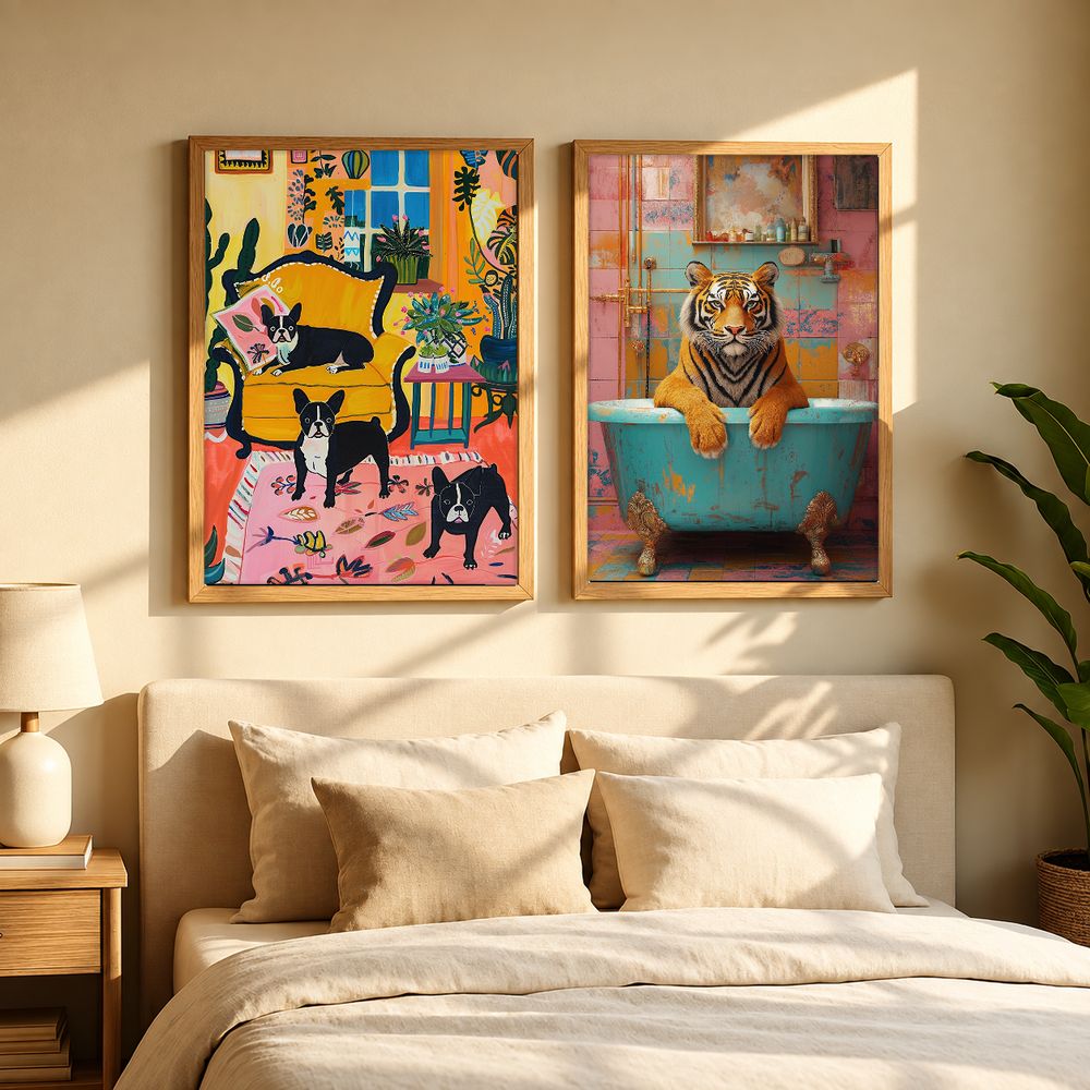 Set de cuadros decorativos que combinan
