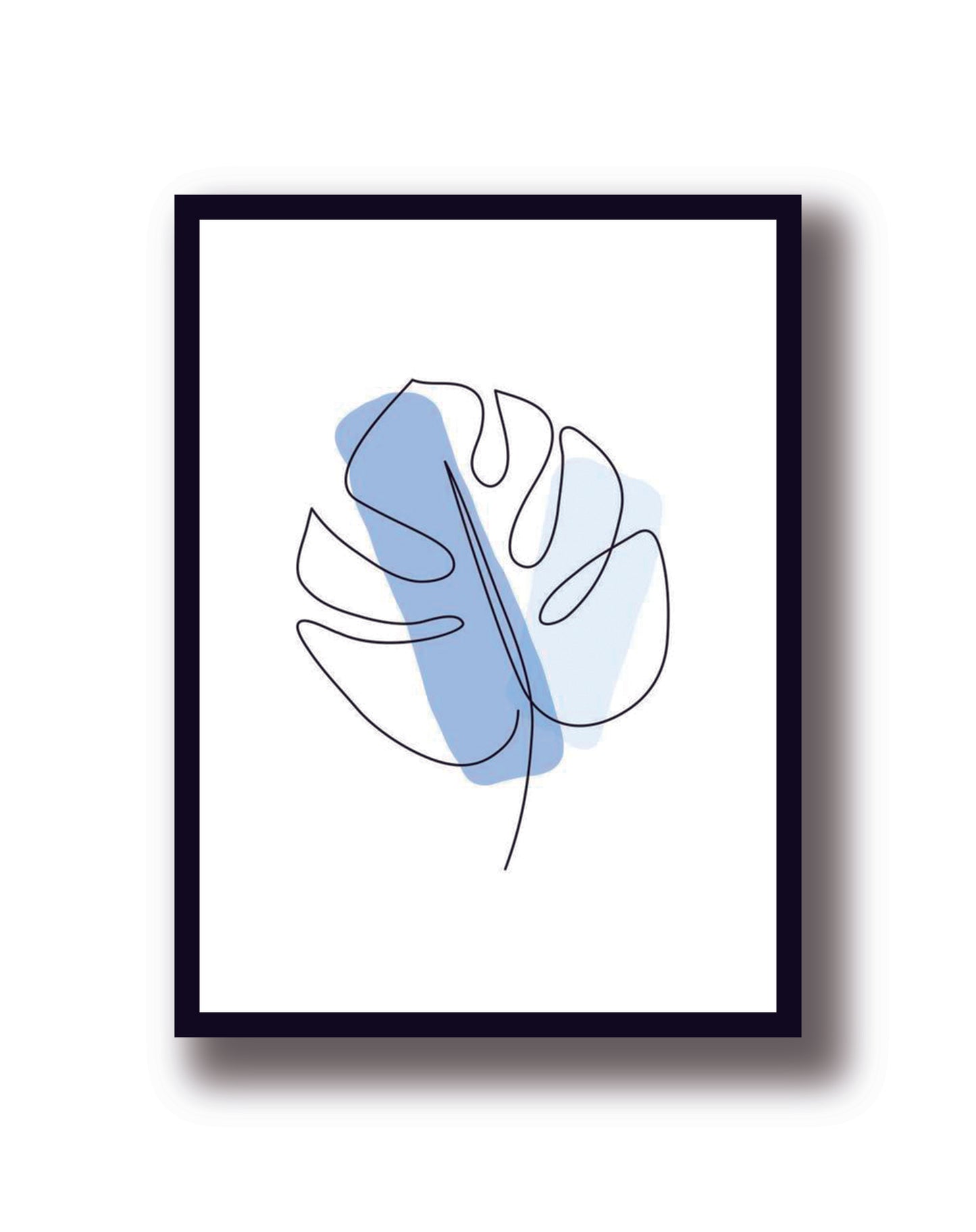 Cuadro Decorativo Line Hoja Mostera
