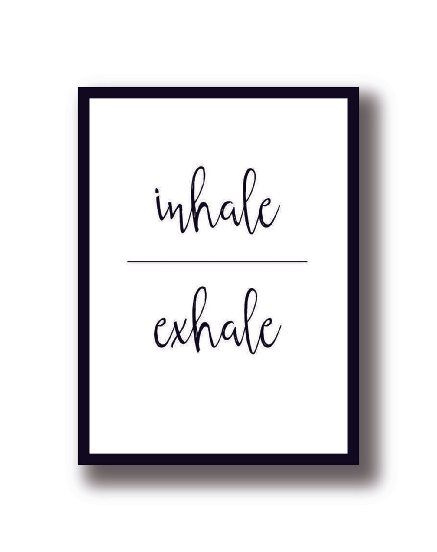 Cuadro Decorativo Frases, Inhale, Exhale, Yoga