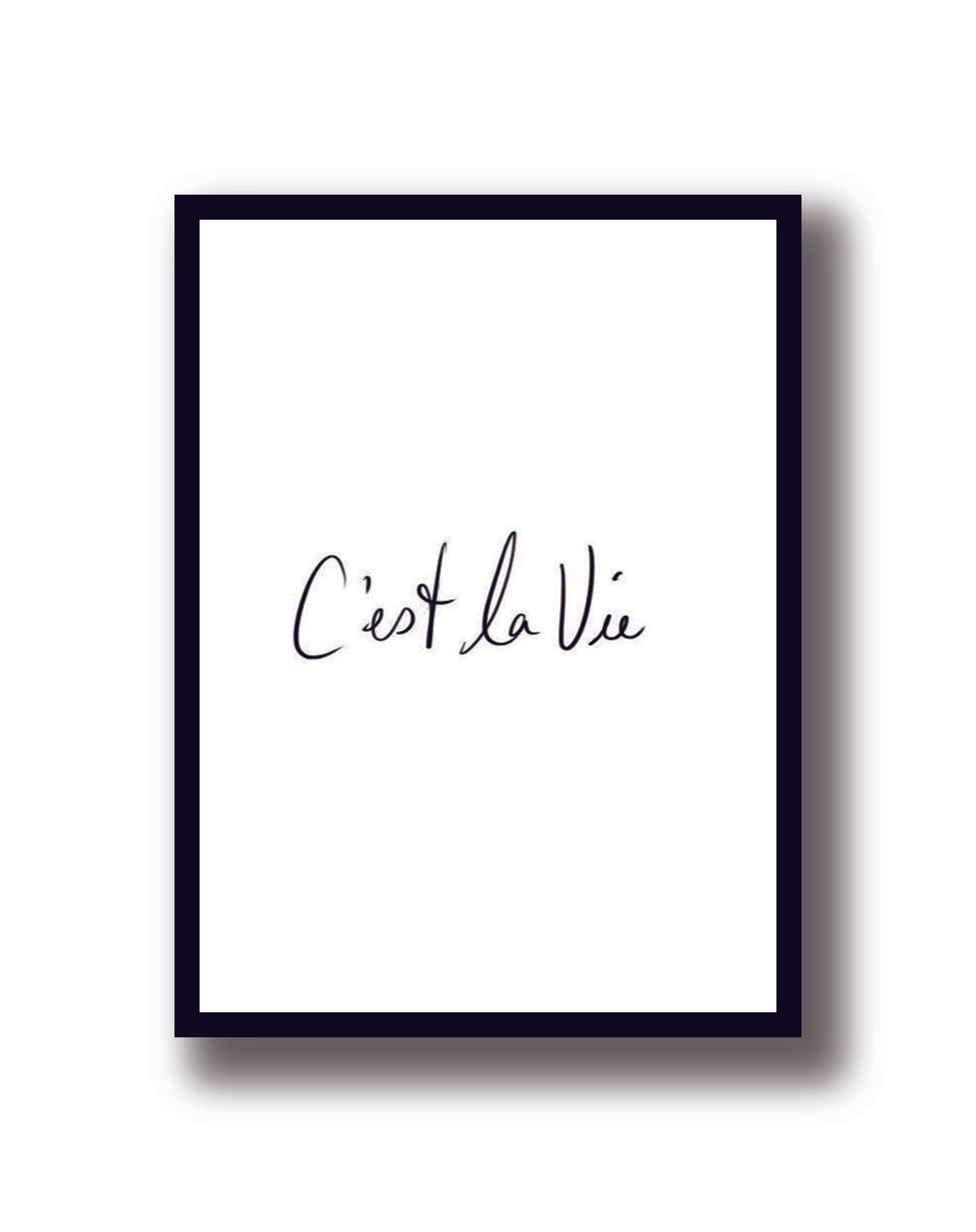 Cuadro Decorativo Frases c'est la vie, Así es la vida