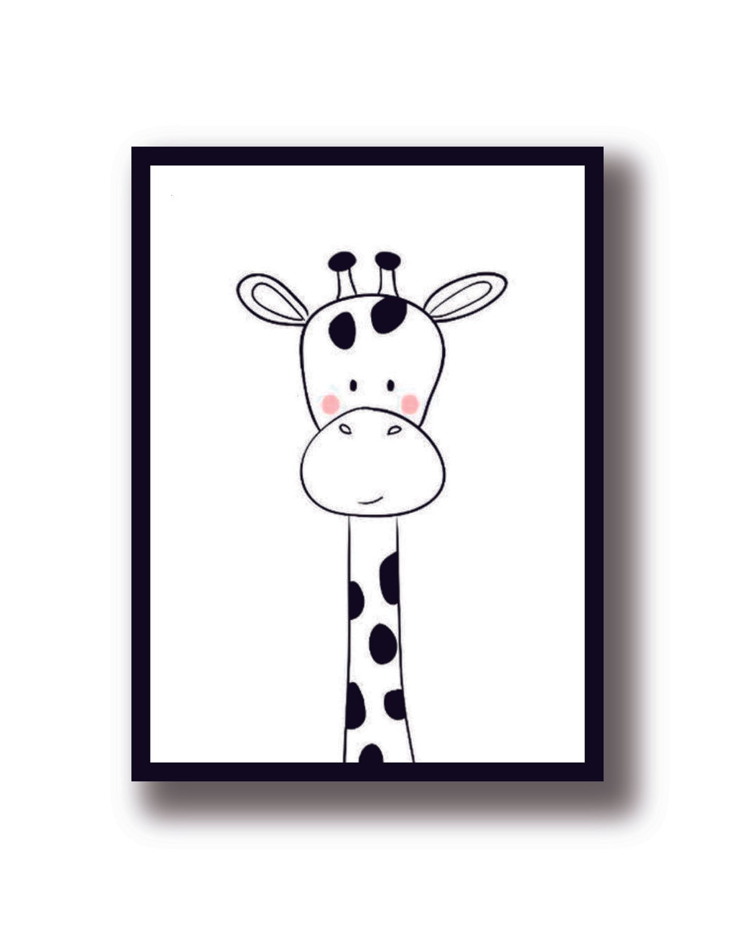Cuadro Decorativo Infantil, Jirafa