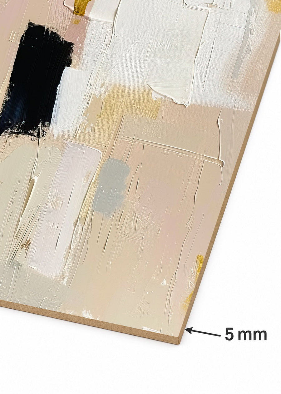 Detalle del canto de MDF de 5 mm