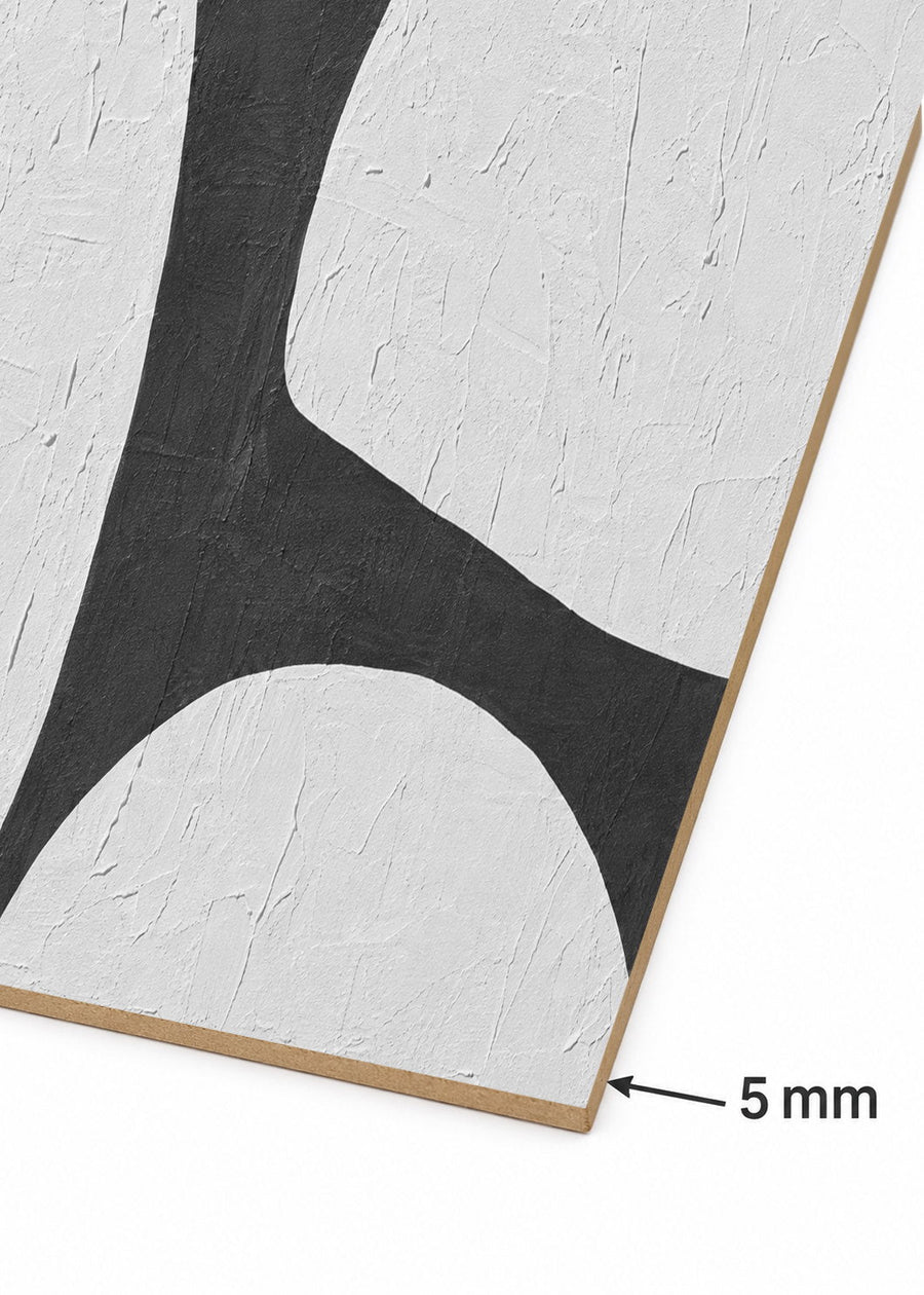 Detalle del canto de MDF de 5 mm