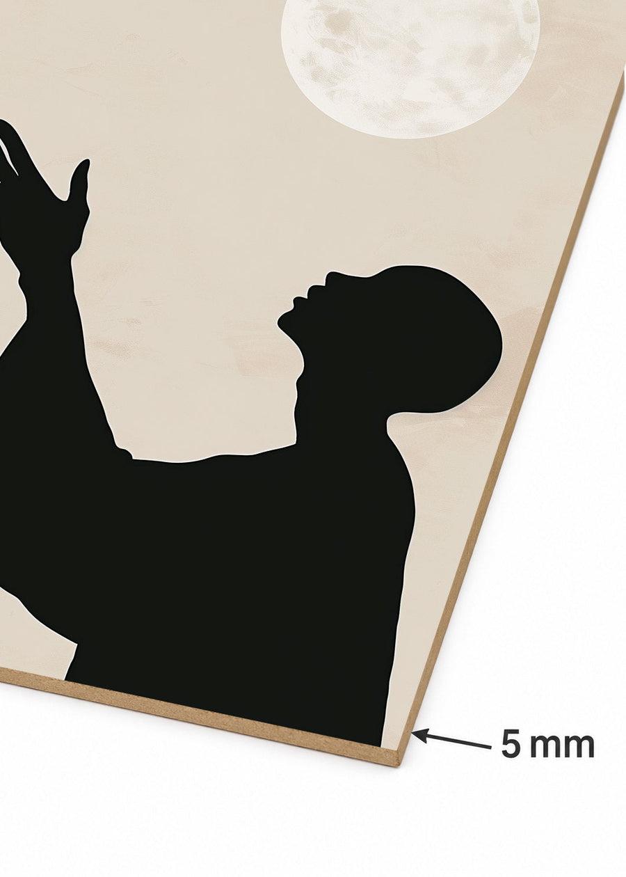 Detalle del canto de MDF de 5 mm