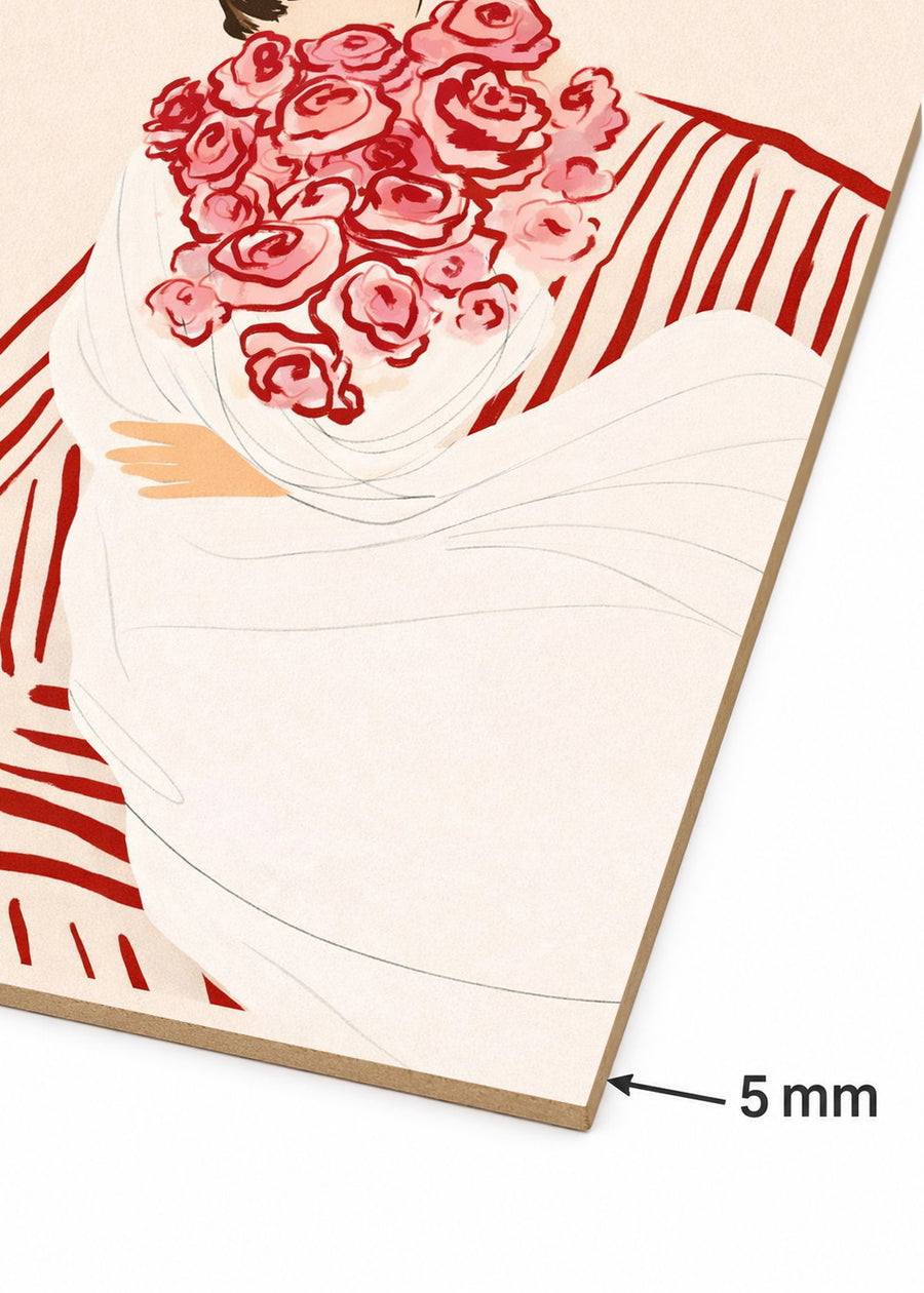 Detalle del canto de MDF de 5 mm
