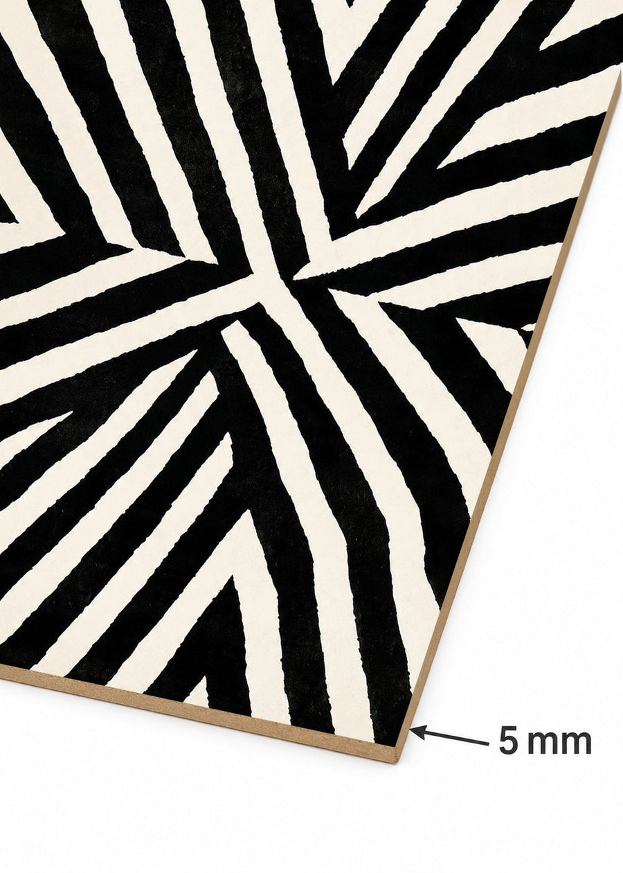 Detalle del canto de MDF de 5 mm