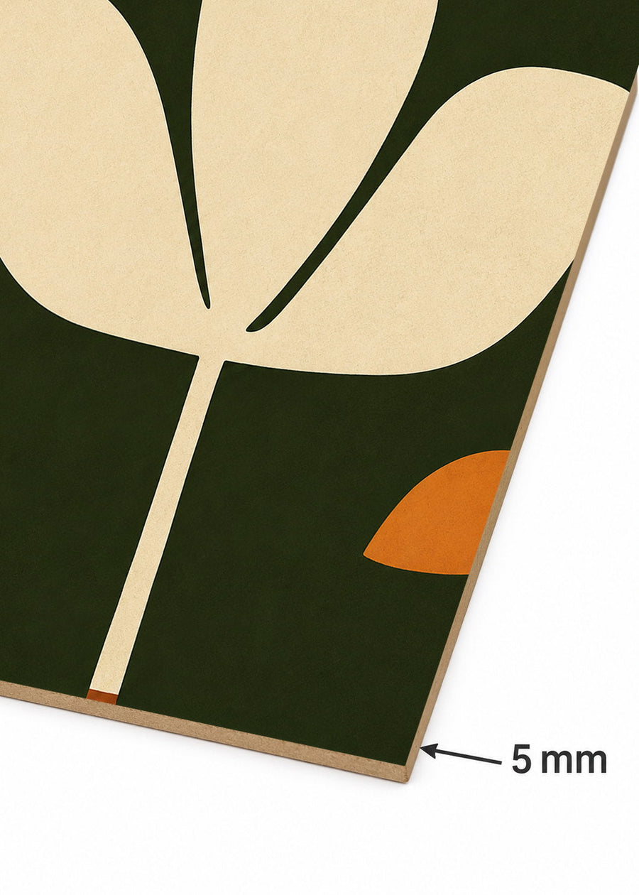 Detalle del canto de MDF de 5 mm