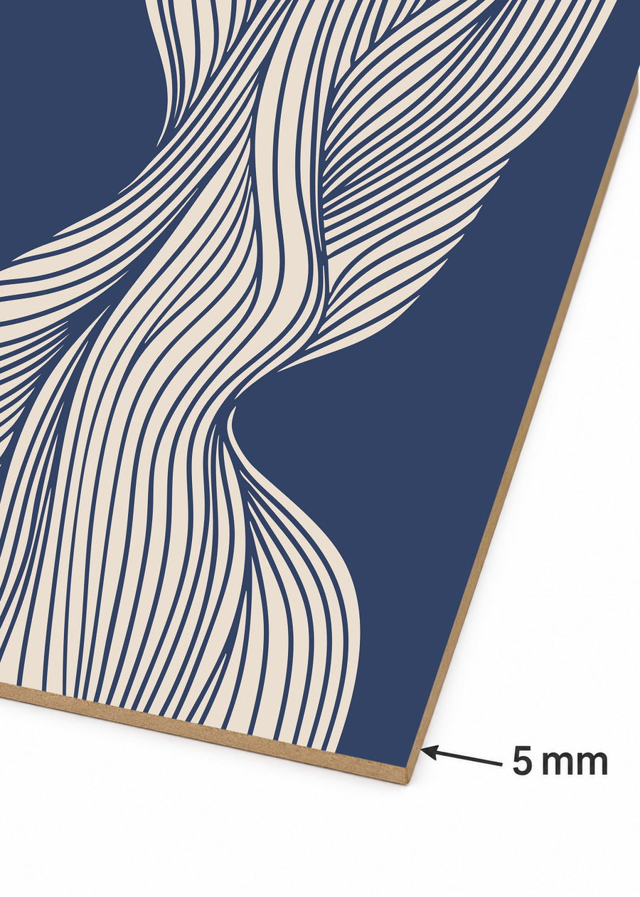 Detalle del canto de MDF de 5 mm