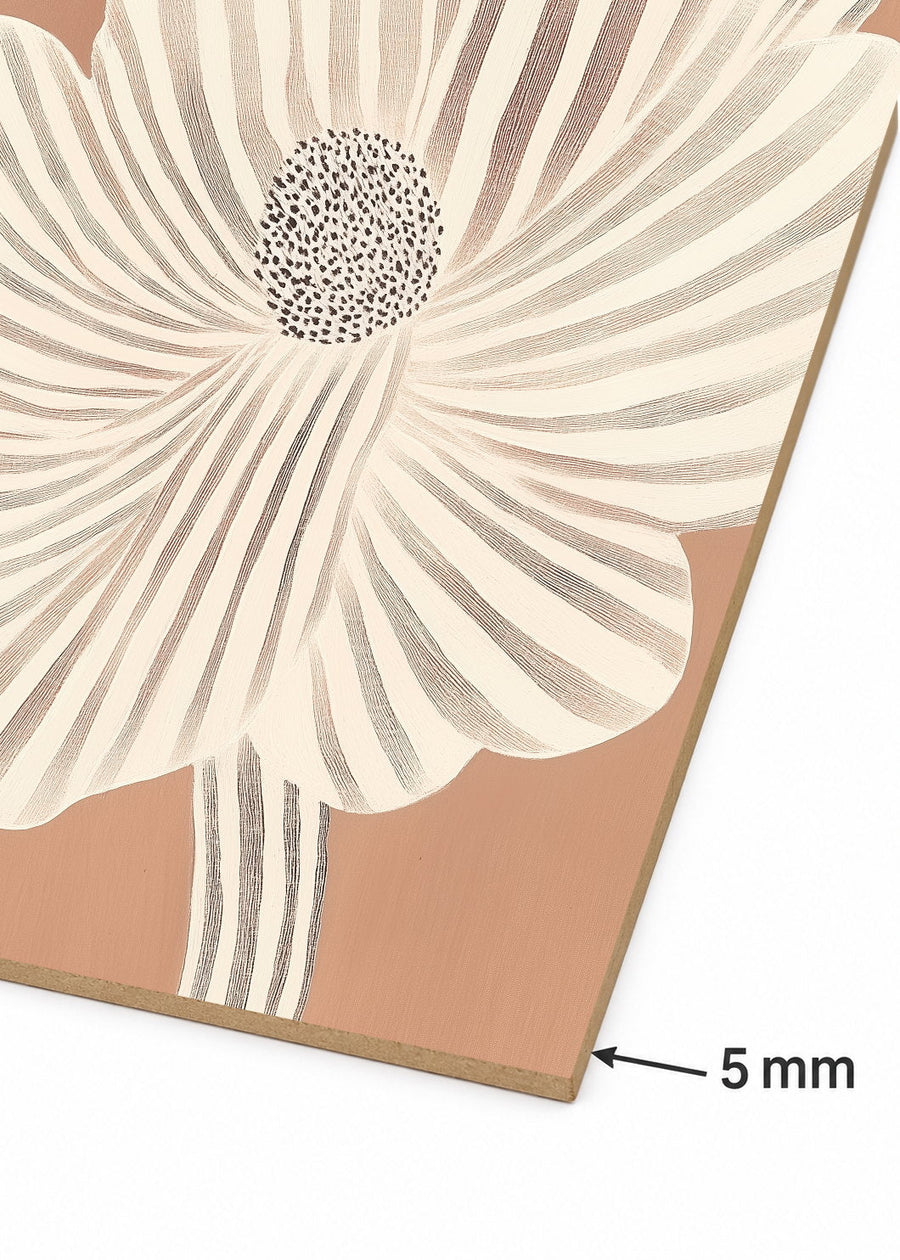 Detalle del canto de MDF de 5 mm