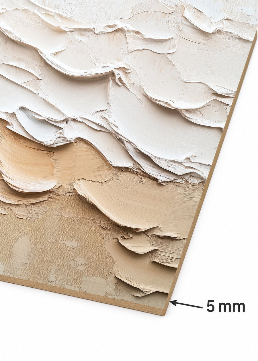 Detalle del canto de MDF de 5 mm