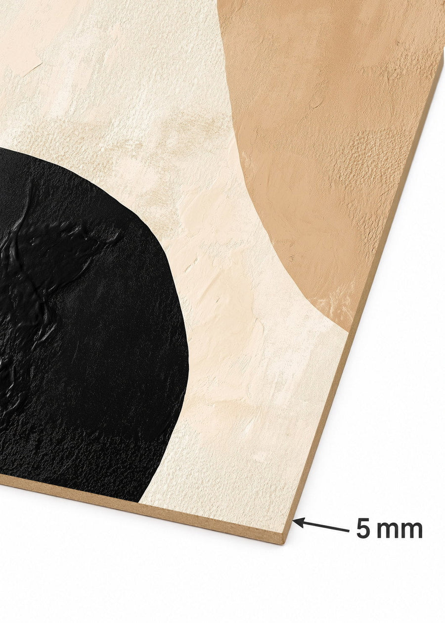 Detalle del canto de MDF de 5 mm
