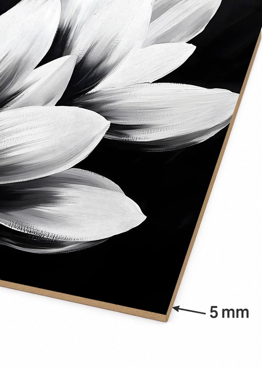 Detalle del canto de MDF de 5 mm