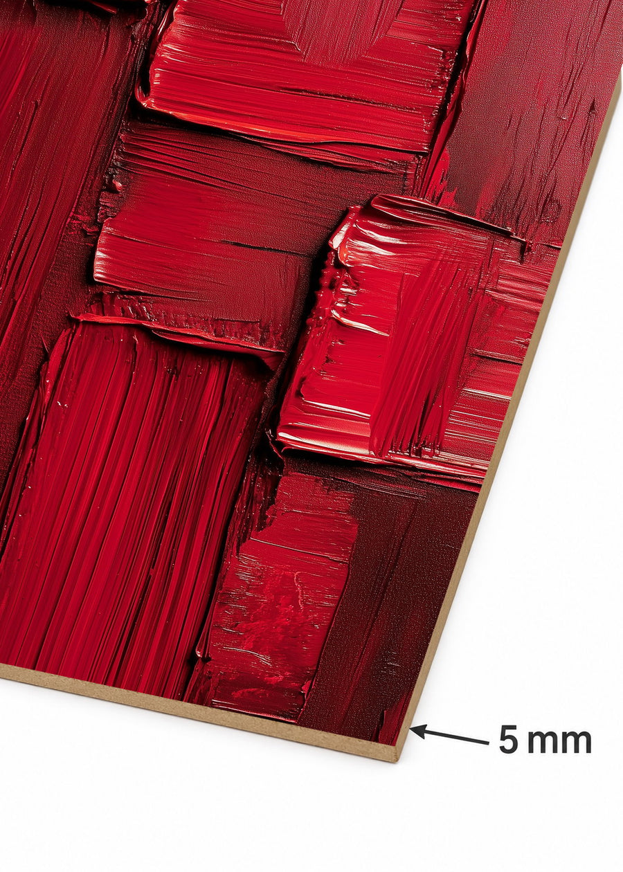 Detalle del canto de MDF de 5 mm