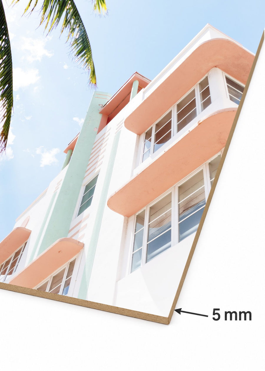 Detalle del canto de MDF de 5 mm