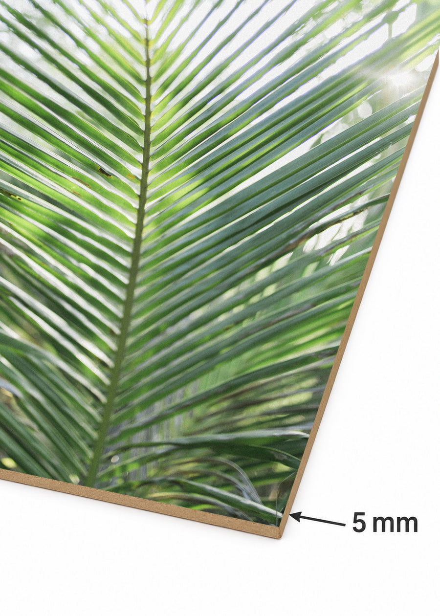 Detalle del canto de MDF de 5 mm