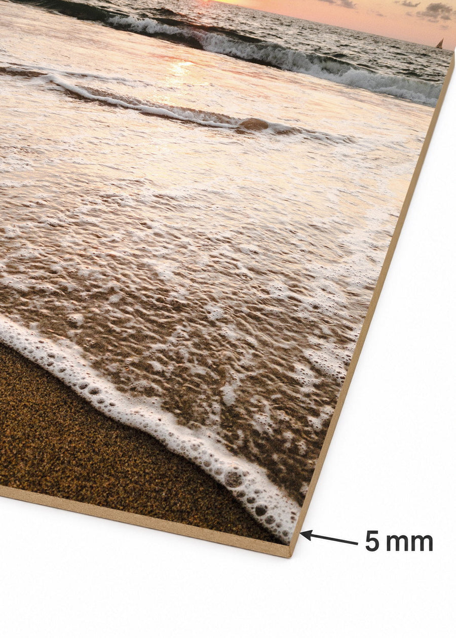 Detalle del canto de MDF de 5 mm