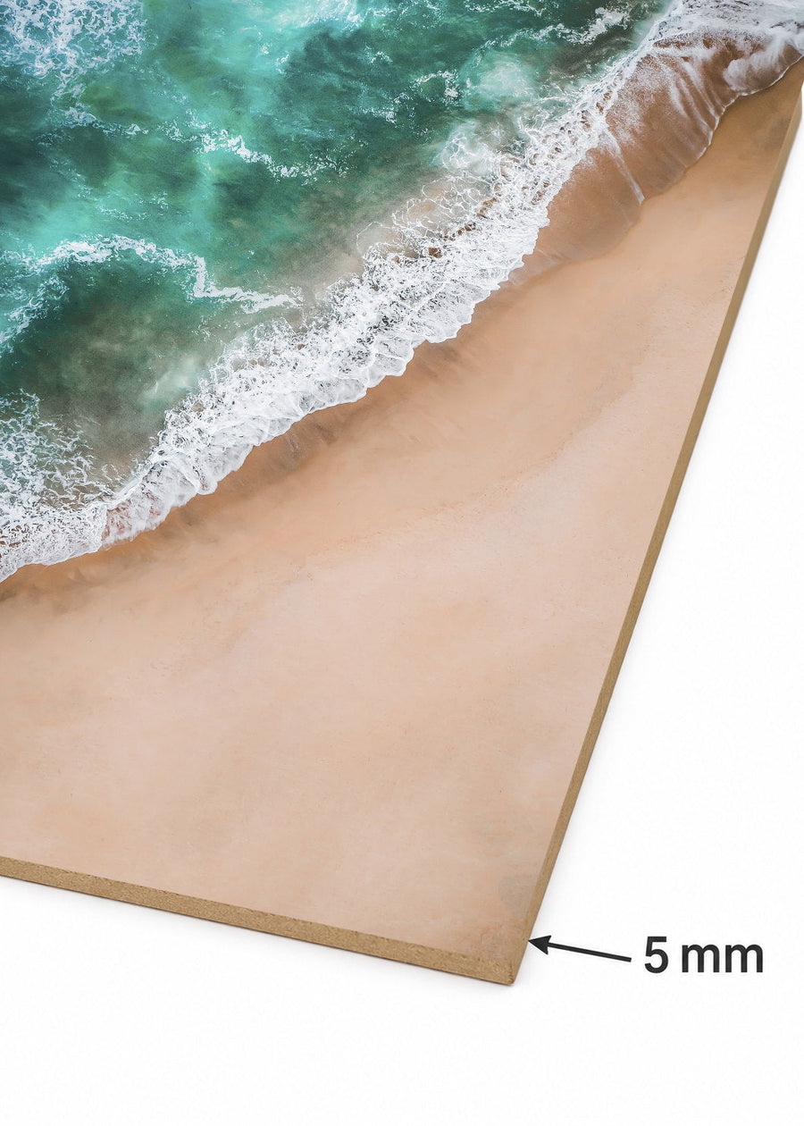 Detalle del canto de MDF de 5 mm