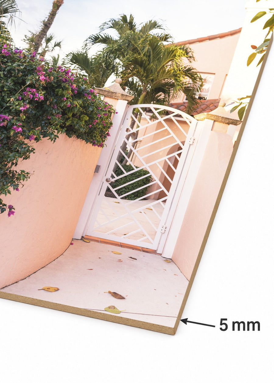 Detalle del canto de MDF de 5 mm