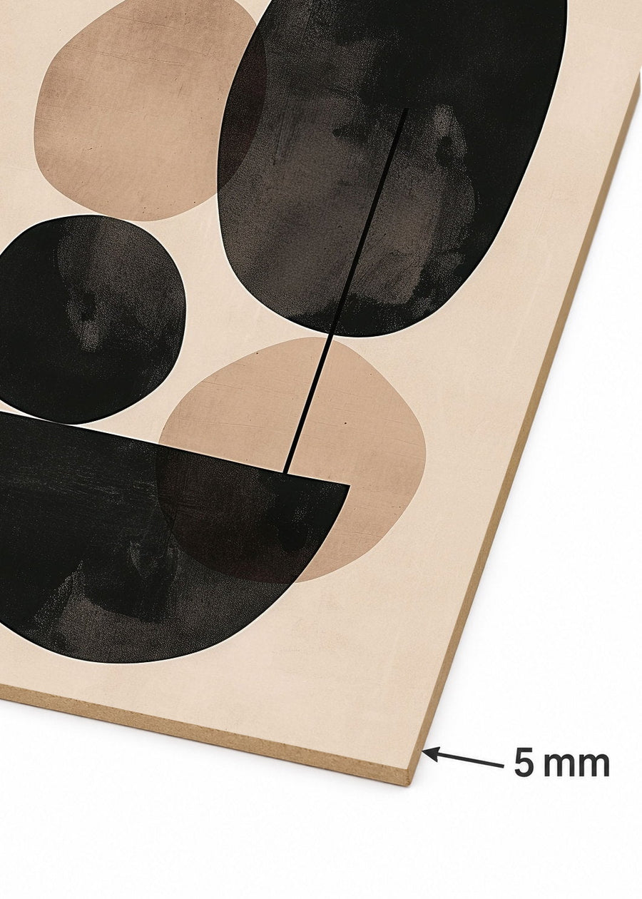 Detalle del canto de MDF de 5 mm