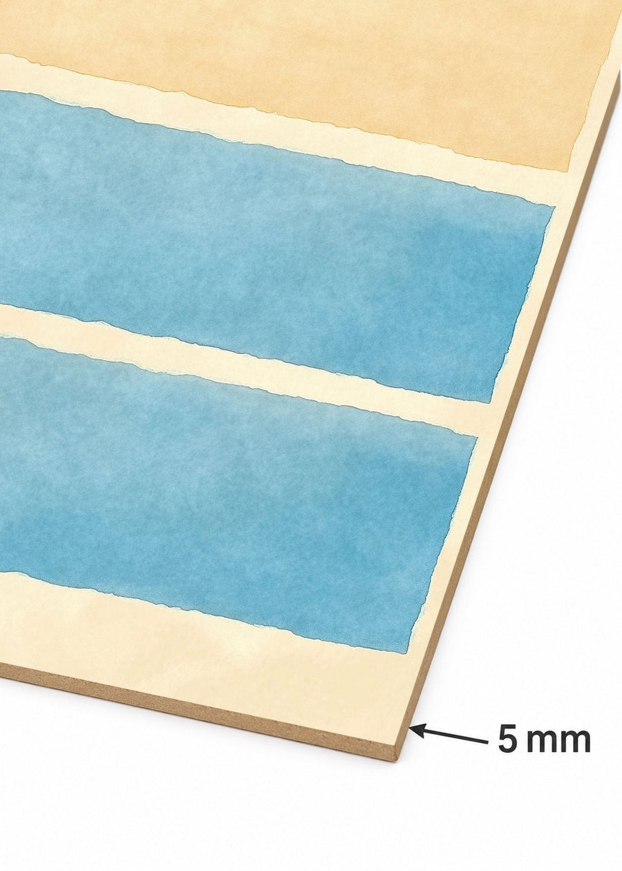 Detalle del canto de MDF de 5 mm