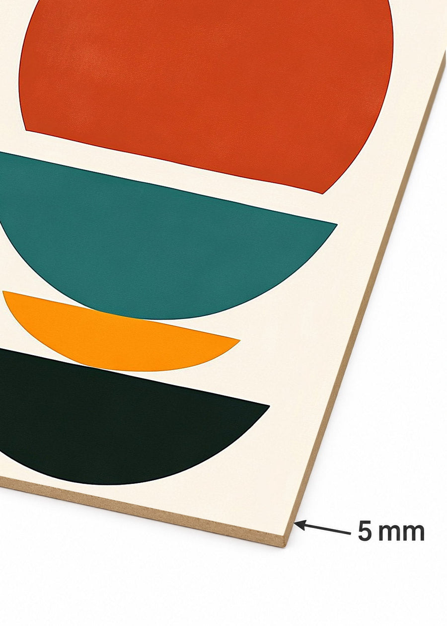 Detalle del canto de MDF de 5 mm
