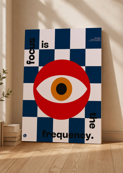 Cuadro Decorativo Mural Sin Marco 5mm - Typography, Frequency