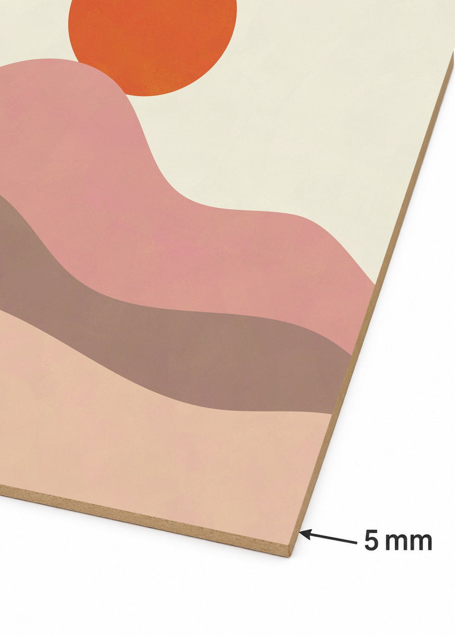Detalle del canto de MDF de 5 mm