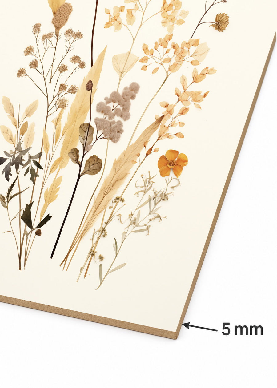 Detalle del canto de MDF de 5 mm