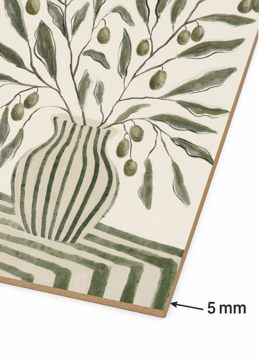 Detalle del canto de MDF de 5 mm