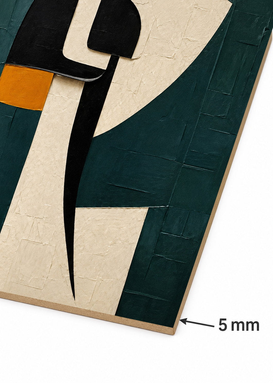 Detalle del canto de MDF de 5 mm