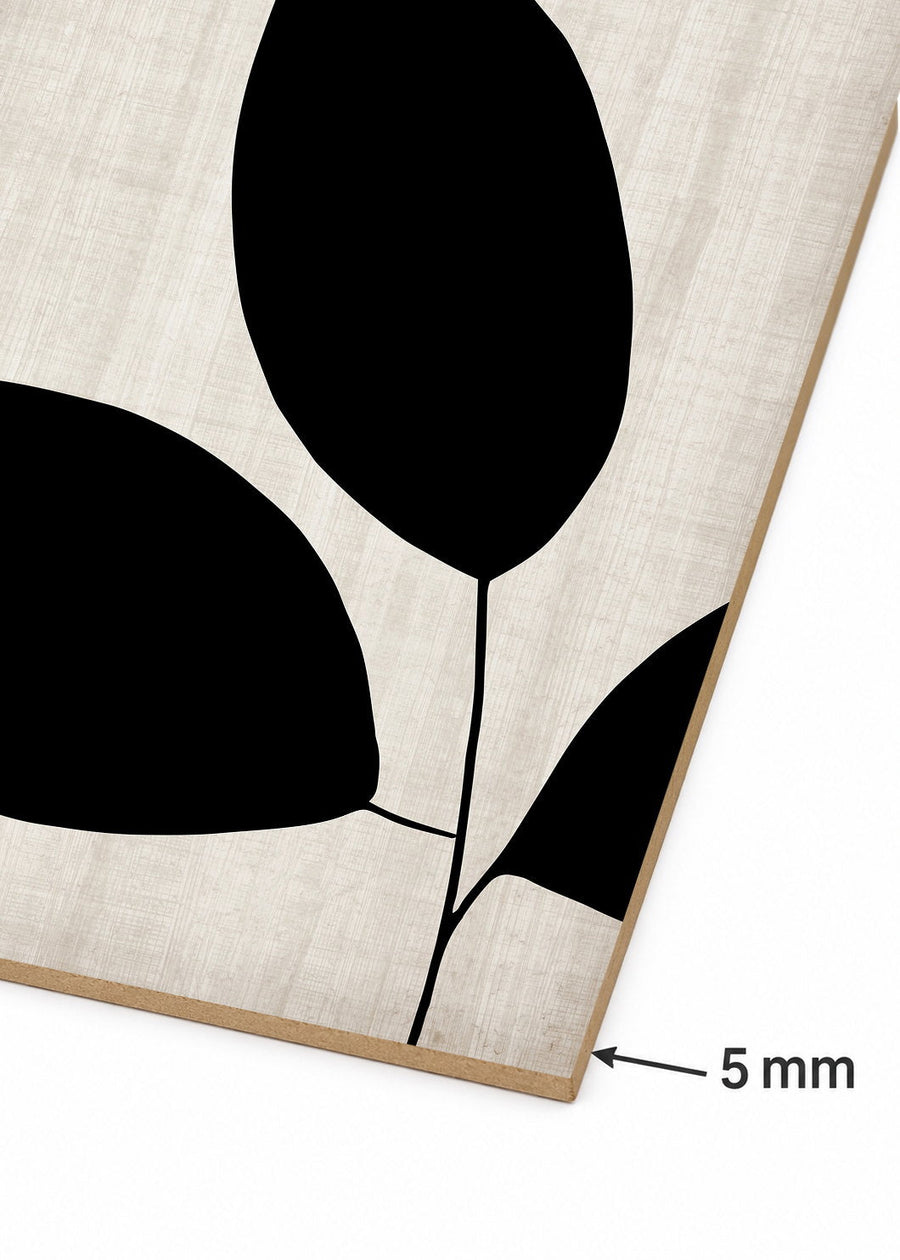 Detalle del canto de MDF de 5 mm